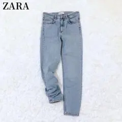ザラ ZARA ストレートデニム ライトブルー シンプル カジュアル 春夏のサムネイル