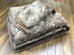 なめらかあったか 敷きパッド枕パッド2点セット140×205cm ダブルサイズ