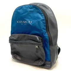COACH コーチ リュック レザー ナイロン F59321 ダークネイビー