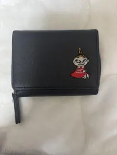 ムーミン リトルミイ 三つ折り財布 ブラック