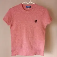 BURBERRY BLUE LABEL 半袖ニット 38 ピンク