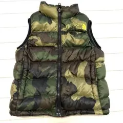 THE NORTH FACE カモフラージュ ダウンベスト 120cm