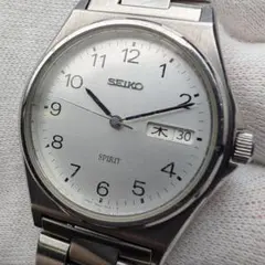 【稼働】 SEIKO SPIRIT 7N48-7010 デイデイト 白文字盤