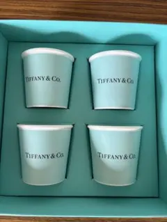 【新品】Tiffany & Co. ティファニーブルー エスプレッソカップ　4個