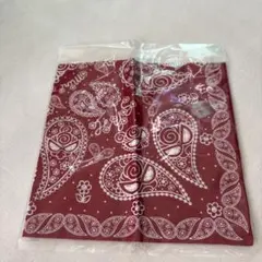 バーガンディ ペイズリー柄 バンダナ（ヒステリックミニ）