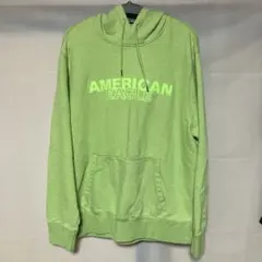 AMERICAN EAGLE ライトグリーン パーカー L