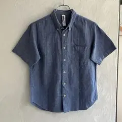 美品 MHL. コットンリネン シャンブレーシャツ マーガレットハウエルのサムネイル
