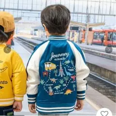 kladskap クレードスコープ 電車 × 恐竜 スカジャン 100のサムネイル
