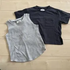 CIAOPANIC TYPY グレー タンクトップ ブラック Tシャツ セットのサムネイル