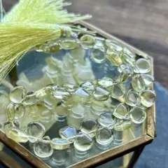 レモンクォーツ　スムースマロン　1連