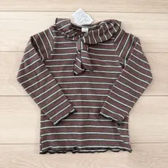 &mignon ボーダー 長袖カットソー 110cm