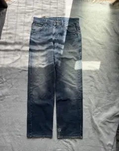 Lee デニム 日本製 32×33 フェード ダメージ ストレート