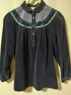 コーデュロイ長袖ジャケット 　馬里邑