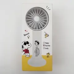 ピーナッツ　スヌーピー　ハンディファン　携帯扇風機　USB　ホワイトのサムネイル
