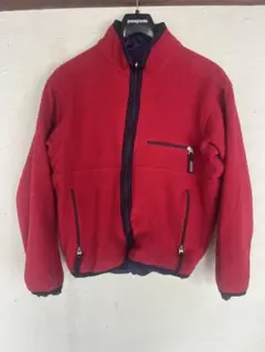 patagonia フルジップグリセード ジャケット レッド×パープルのサムネイル