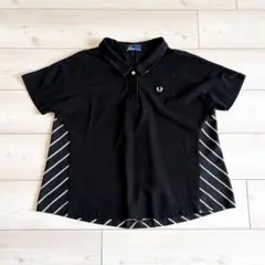 Fred Perry フレッドペリー ハーフジップ ポロシャツ ストライプy2k 