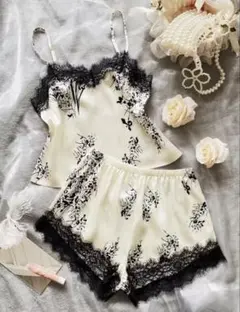 レーストリム キャミソール ショートパンツ セットアップのサムネイル