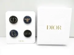 Dior ディオール ピンバッジ 非売品/ノベルティ/ロゴ入り/4個セット