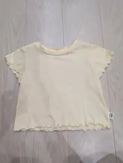 petit mine フリルTシャツ イエロー