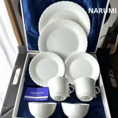 NARUMI ナルミ シルキーホワイト　コーヒーカップ　ボウル　中皿　大皿セットのサムネイル