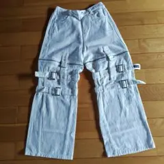 ANAP GIRL ホワイト デニムパンツ ベルトデザインのサムネイル