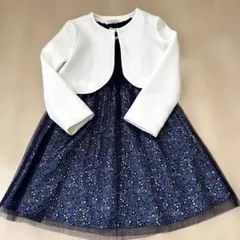 any FAM ネイビーワンピースと白色ボレロ