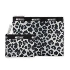 新品LeSportsac エクラ 大人のレオパード柄ポーチセット コラボ付録