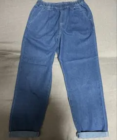 シェフパンツ　M ウエストゴム　デニムパンツ