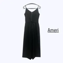 ♥ 美品 Ameri アメリ ブラック オールインワンパンツ サンプル品 春夏