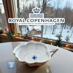 希少　ロイヤルコペンハーゲン　スモールリーフディッシュ　1️⃣ 希少 ロイヤルコペンハーゲン スモールリーフディッシュ 3️⃣ - メルカリ