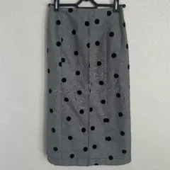 SPRAY PREMIUM ドット柄 タイトスカート