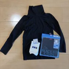 ヒートテック　ハイネック黒 120サイズ