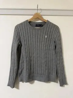 Polo Ralph Lauren グレー ケーブルニット セーター