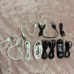 充電ケーブル typeC typeB USB ライトニングケーブル