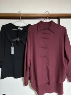 【やや汚れあり・一部部品損失】 重ね着チャイナシャツスウェット フェイバリット