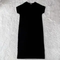 Y's Yohji Yamamoto マキシ丈半袖ワンピース 黒 3 日本製 L - メルカリ