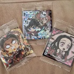 鬼滅の刃 ウエハース シール 3枚セット