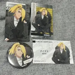 NARUTO 缶バッジ デイダラ フォーマル 特典 名刺風シート6枚 セット