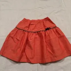 【34】familiar リボン付きスカート 120cm