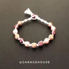 ハンドメイド [ 2427 ] ブレスレット 16cm オーガニックコットン
