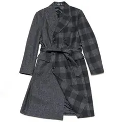 ★美品★ZARA ザラ★ダブルチェスターロングコート★Lサイズ★チャコールグレー