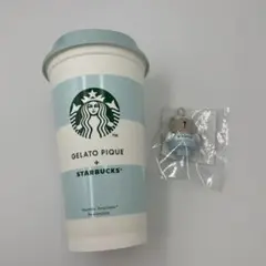 スターバックス　ジェラートピケ　リユーザブルカップ　くま　キャップ