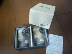 （処分予定）陶器製 花模様 コップ 2個セット