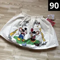 リトシー　ディズニー　ミッキー　ミニー　スカート　90