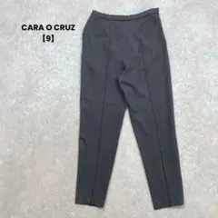 a2178＊CARA　O　CRUZ　ウールテーパードパンツ【9】センタープレス