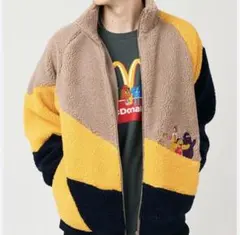 マクドナルド✖️グラニフ　コラボ　ボアフリースブルゾンジャケット130サイズ