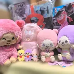 新品 2種✨️】モンチッチ ぬいぐるみリュック GiGO 限定 ピンク