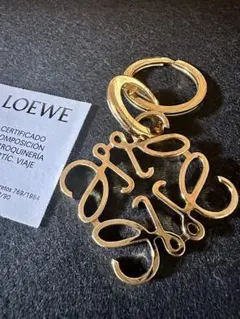 美品】LOEWE ロエベ アナグラム チャーム ゴールド キーホルダー 箱