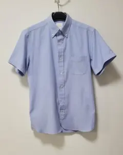 マッキントッシュフィロソフィー 半袖ボタンダウンシャツ ブルー 38