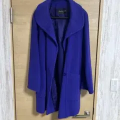 コート カシミヤ 青 美品 モードウィングル wingle - メルカリ